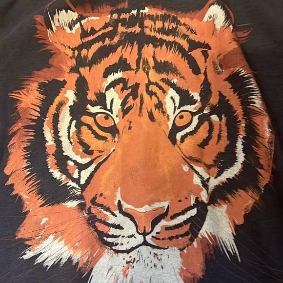Free People Vintage Oversized Tiger Sweatshirt… - Picture 4 of 11